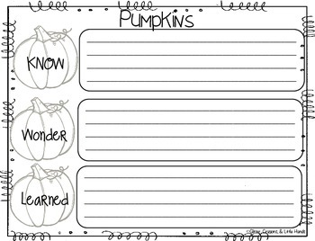 Preview of Pumpkins KWL