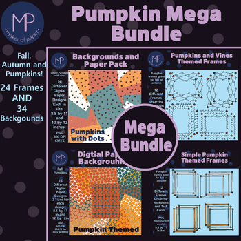 Preview of Pumpkins MEGA Bundle (Fall, Autumn and Harvest themed pack)