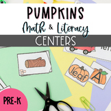 Pumpkins Math and Literacy Centers for Preschool