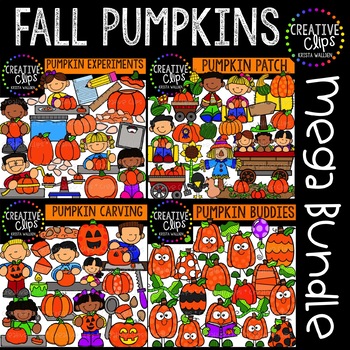 Preview of Pumpkins Mega Bundle: Fall Clipart {Pumpkin Clipart}