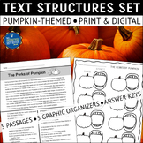 Pumpkins Nonfiction Text Structures Reading Passages and G