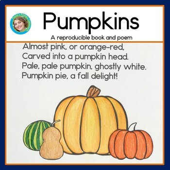 Fall Pumpkins Poem and Guided Reading Booklet | Poetry Folder Page