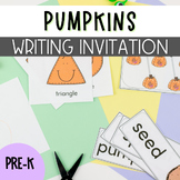 Pumpkins Preschool Writing Invitations for the Writing Center