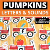 Pumpkin Activities Alphabet Letters & Sounds - Fall Theme 