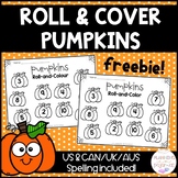 Pumpkins Roll and Color - Halloween Freebie
