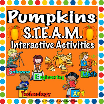 Preview of Pumpkins. STEM and STEAM Interactive Activities.