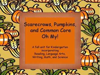 Preview of Pumpkins, Scarecrows, and Common Core!