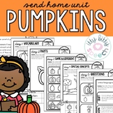 Pumpkins Send Home Preschool Speech and Language Unit