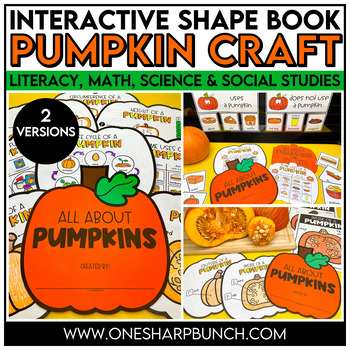 Preview of Pumpkins Shape Book - All About Pumpkins, Pumpkin Investigation, Pumpkin Craft