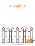 Pumpkins Sitting On a Gate Play Dough Mat