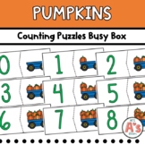 Pumpkins Task Box | Numbers and Counting Puzzles Activity