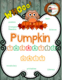 Pumpkins Thematic Unit