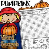 Pumpkins Word Search Puzzle September October Fall Word Se