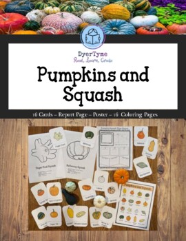 Preview of Pumpkins and Squash Identification Set