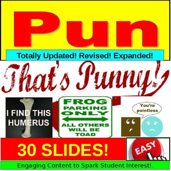 Preview of Pun PowerPoint, Google Slides : Lessons and Fun!