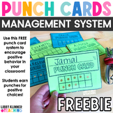 Punch Card Behavior Management FREEBIE