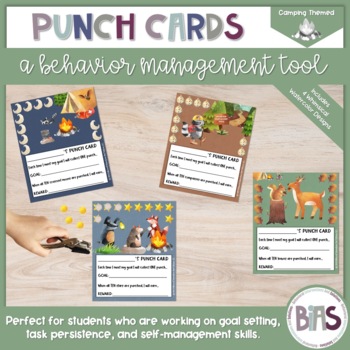 Punch Cards for Kids Behavior Management, Rewards, Goal Setting