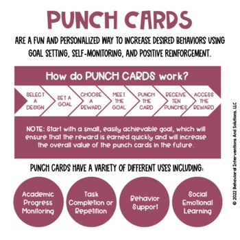 Punch Cards, Behavior Management