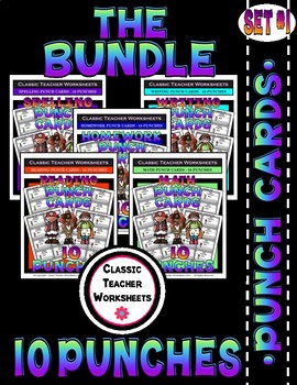 Number Punch Cards 0-10: GROWING BUNDLE