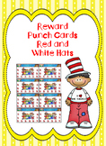 Read Across America Reward Punch Cards Red and White Hats