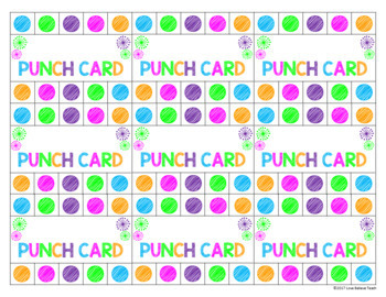 microsoft word punch card template
