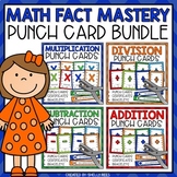 Punch Cards Math Fact Mastery Bundle