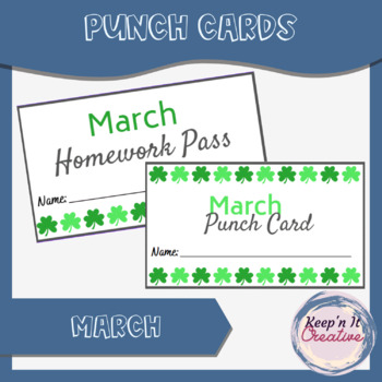 50 Monthly Punch Card Attendance Cards Double Sided – The Display Outlet