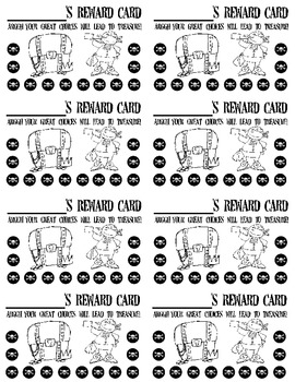Preview of Punch Cards (Pirate/Nautical Theme)