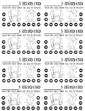 Punch Cards (Pirate/Nautical Theme)