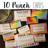 Punch Cards | Reward/Behavior System | Rainbow and Pastel Colors