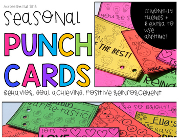 Editable Behavior Punch Cards for Classroom Management – Social Emotional  Workshop