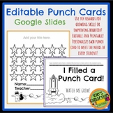 Punch Cards and Award Certificates - Editable - Space Theme