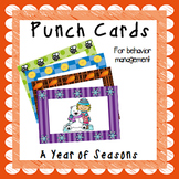 Punch Cards for Behavior Management- Seasons Bundle