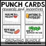 Punch Cards for Rewards and Incentives: Back to School Fall Themed Options