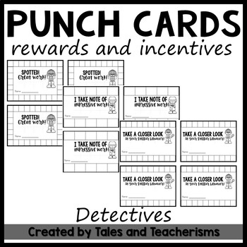 Punch Cards for Rewards and Incentives: Behavior Management PRINT