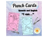 Punch Cards in Spanish and English - For Rewards and Behav