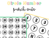 Punch Out Class Number Circles! Class Jobs, Labels, Attend