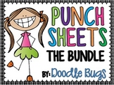 Punch Sheets / Printables { THE BUNDLE } ABC's, Numbers, C