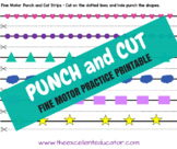 Punch and Cut Fine Motor Practice Printable