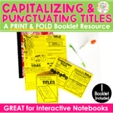 Punctuating & Capitalizing Titles of Work Book Titles No C