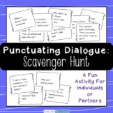 Punctuating Dialogue Scavenger Hunt - Quotations in Dialogue