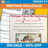 Punctuating Dialogue Unit - Writing Direct Quotes with Comic Strips