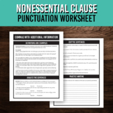 Punctuating Essential and Nonessential Clause Grammar Worksheet