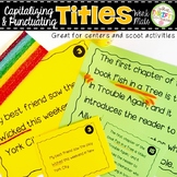 Punctuating Titles Work Mats for Centers and Scoot Activities