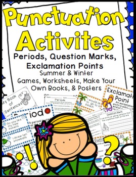 Preview of Punctuation Activities: Periods, Question Marks, &  Exclamation Points