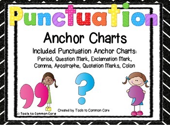 Punctuation Anchor Charts by Tools to Common Core | TpT