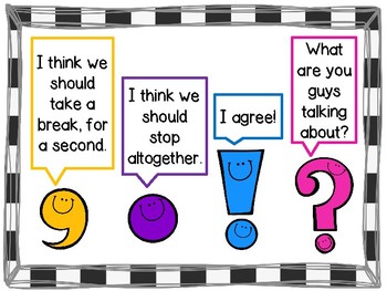 Punctuation Anchor Chart 1st Grade