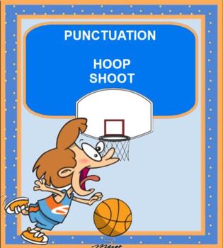 Preview of Punctuation Basketball SMARTBOARD with 4 Types of Sentences