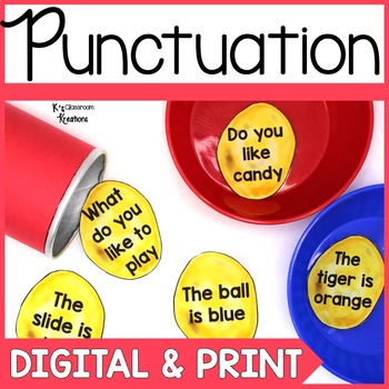 Preview of Punctuation & Types of Sentences Literacy Activity and Boom Cards