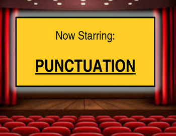 Preview of Punctuation Bulletin Board Set - Filmstrip Theme